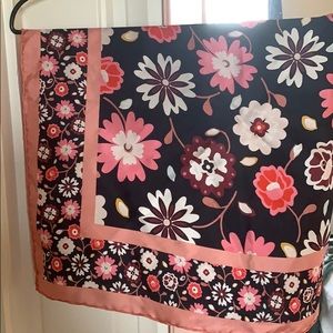 Floral square scarf